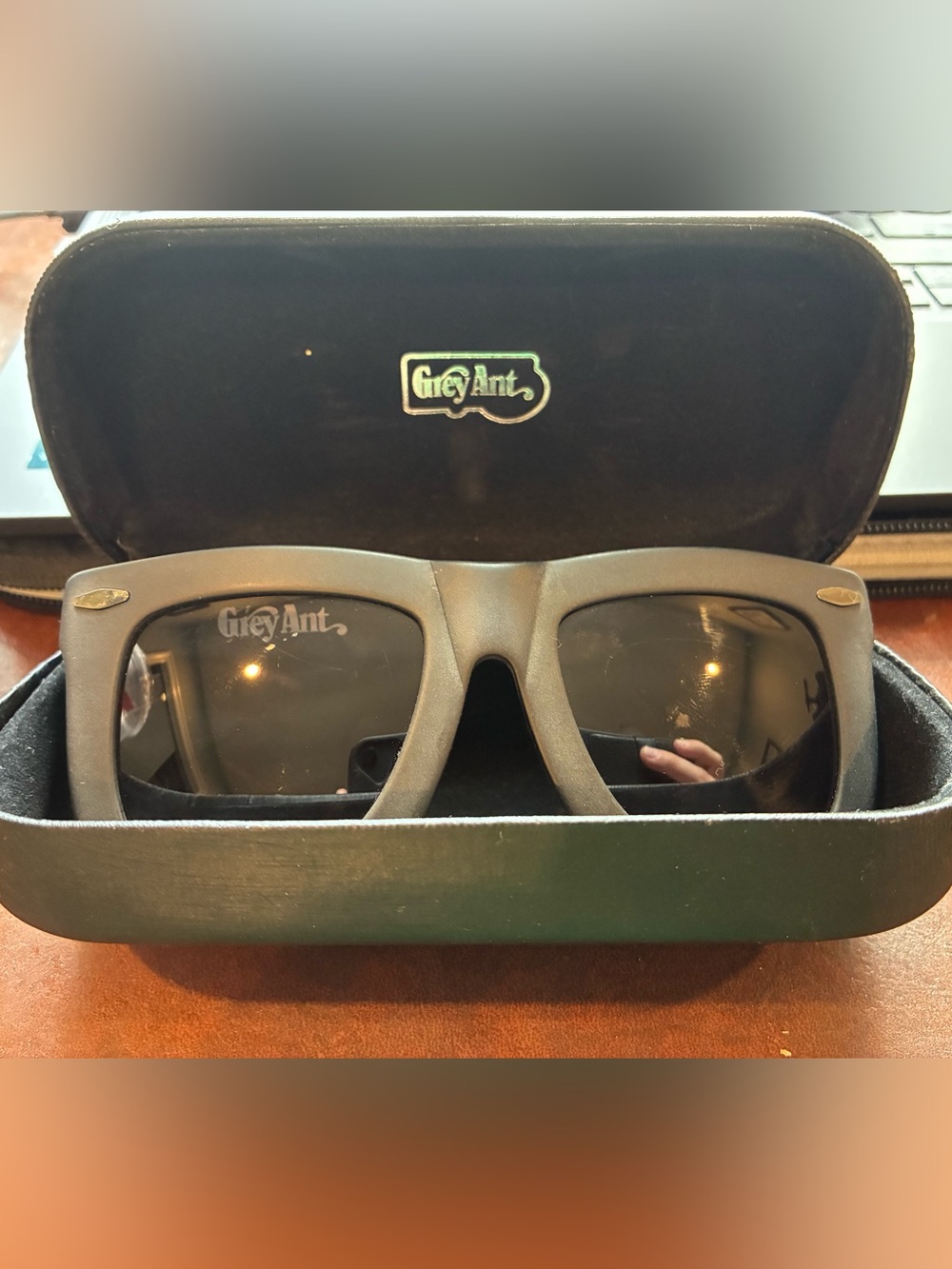 GreyAnt Men's Black Sunglasses - Matte Black Frame